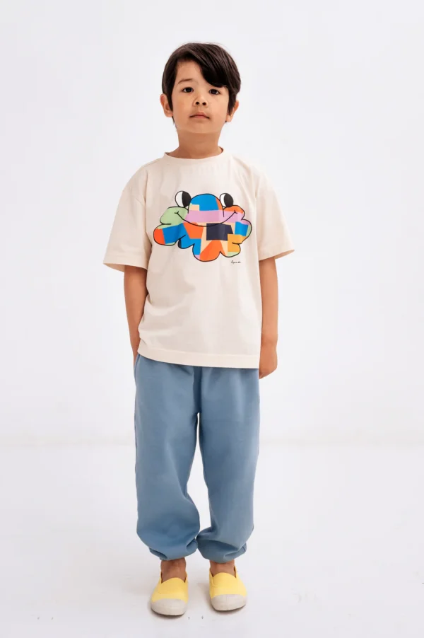 T-Shirt Kids Sand White von Repose AMS