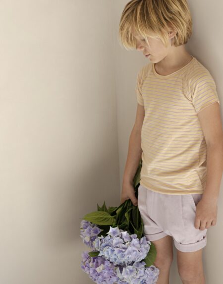 T-Shirt Kids Raglan Stripes Pop Lilac von Phil & Phae