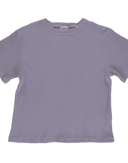 T-Shirt Orgeat Côtelé Lavender Aura von Poudre Organic