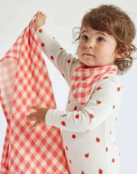 SET Baby Tomatoe Overall & Vichy Accessoires von Bobo Choses