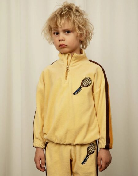 Sweatshirt Kids Terry Halfzip Yellow von Mini Rodini
