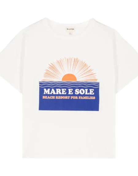 T-Shirt Adults Dylan Just White Mare e Sole von We are Kids