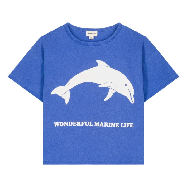 T-Shirt Kids Dylan Mediterranean Blue Dolphin von We are Kids
