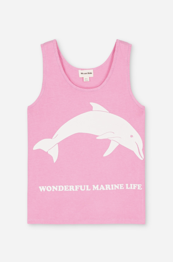 Trägershirt Kids Marcel Pink Crush Dolphin von We are Kids