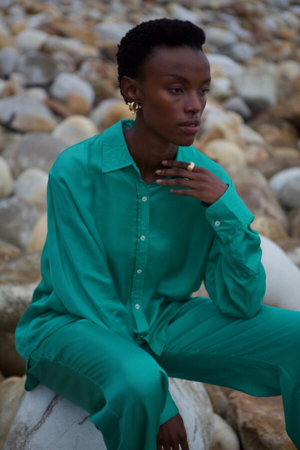 Bluse Morotai Emerald von Nanas Goods