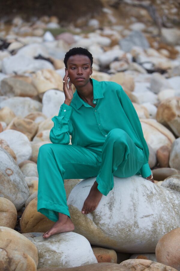 Bluse Morotai Emerald von Nanas Goods