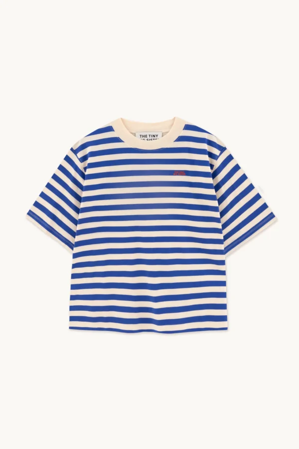 T-Shirt Relaxed Ultramarine Striped von The Tiny Big Sister